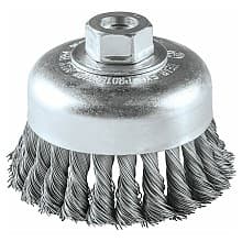4" Knot Wire Cup Brush, 5/8"-11" Arbor Hole