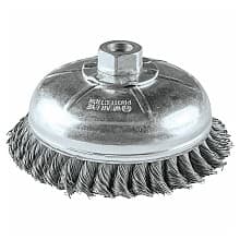 6" Knot Wire Cup Brush, 5/8"-11" Arbor Hole