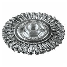 4" Stringer Bead Twist Wire Wheel, 5/8"-11" Arbor Hole