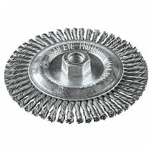 6" Stringer Bead Twist Wire Wheel, 5/8"-11" Arbor Hole