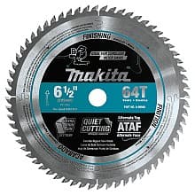 6-1/2" x 64 Teeth Carbide-Tipped Ultra-Thin Kerf Saw Blade