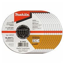4" Inox 60 Grit Thin Cut-Off Wheel, Aluminum Oxide (10/Pack)