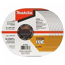 5" Inox 60 Grit Thin Cut-Off Wheel, Aluminum Oxide (10/Pack)
