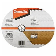 9" Inox 60 Grit Thin Cut-Off Wheel, Aluminum Oxide (10/Pack)