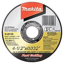 4‑1/2" x .032" x 7/8" Ultra Thin Cut‑Off Wheel, 25/Pack