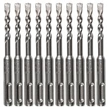 1/4" x 4" 2-Cutter SDS-PLUS Drill Bit (10/Pack)