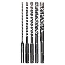 5-Piece SDS-PLUS 3-Cutter Drill Bit Set