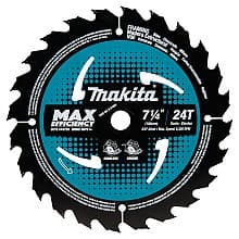 7-1/4" x 24 Teeth Carbide-Tipped Max Efficiency Circular Saw Blade (10/Pack)