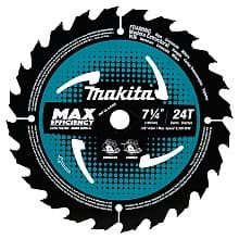 7-1/4" x 24 Teeth Carbide-Tipped Max Efficiency Circular Saw Blade (3/Pack)