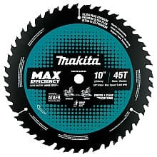 10" x 45 Teeth Cross-Cut Max Efficiency Miter Saw Blade