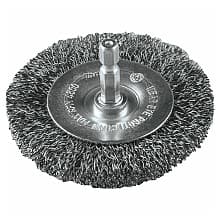 3" Crimped Wire Wheel, 1/4" Hex Shank