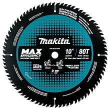 10" x 80 Teeth Cross-Cut Max Efficiency Miter Saw Blade