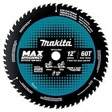 12" x 60 Teeth Carbide-Tipped Max Efficiency Miter Saw Blade