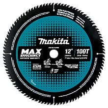 12" x 100 Teeth Carbide-Tipped Max Efficiency Miter Saw Blade