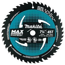 7-1/4" x 45 Teeth Cross/Plunge Cut Circular Saw Blade