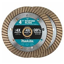 4â€‘1/2" Turbo General Purpose Diamond Blade (2/Pack)