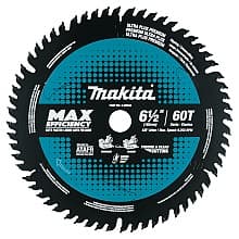 6-1/2" x 60 Teeth Carbide-Tipped Max Efficiency Miter Saw Blade