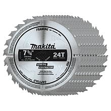 7-1/4" x 24 Teeth Cross-Cut/Rip Circular Saw Blade (10/Pack)