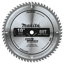 10" x 60 Teeth Micro-Polished Miter Saw Blade for Smooth Crosscutting