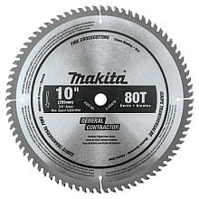 10" x 80 Teeth Micro-Polished Miter Saw Blade for Fine Crosscutting