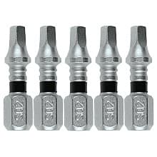 #2 x 1" Impact XPS Square Drive Insert Bit, 1/4" Shank (5/Pack)
