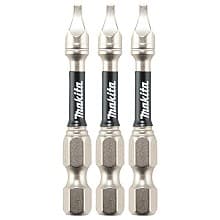 #1 x 2" Impact XPS Square Drive Power Bit, 1/4" Shank (3/Pack)