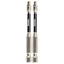 #2 x 3" Impact XPS Square Drive Power Bit, 1/4" Shank (2/Pack)