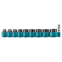 10-Piece 6-Point SAE Impact Socket Set with Standard Impact XPS Socket Adapter