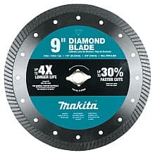 9" General Purpose Diamond Blade, Turbo