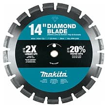 14" Segmented Soft Material Diamond Blade