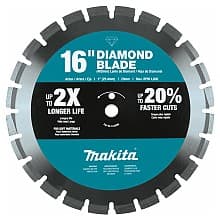 16" Segmented Soft Material Diamond Blade