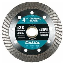 4â€‘1/2" Turbo Hard Material Diamond Blade