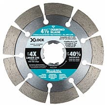 4-1/2" X-Lock Segmented Diamond Blade for Masonry Cutting