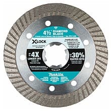 4-1/2" X-Lock Turbo Rim Diamond Blade for Masonry Cutting
