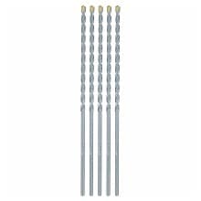 5/32" x 6" Carbide Tipped Percussion Masonry Hammer Drill Bit (5/Pack)