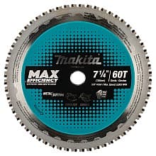 7-1/4" x 60 Teeth Carbide-Tipped Max Efficiency Saw Blade