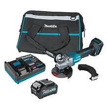 4-1/2" x 5" 40V max XGT Brushless Cordless Paddle Switch Angle Grinder Kit with Electric Brake (4.0Ah)