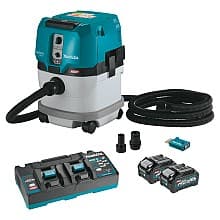 40V max XGT 4 Gallon Brushless Cordless HEPA Filter Dry Dust Extractor Kit with AWS (4.0Ah)