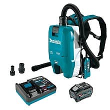 40V max XGT 1/2 Gallon Brushless Cordless HEPA Filter Backpack Dry Dust Extractor Kit with AWS Capable (5.0Ah)