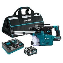 40 V Max XGT Brushless Cordless 1-3/16" SDS-PLUS AVT Rotary Hammer Kit with Dust Extractor/AFT/AWS Capable (4.0Ah)