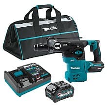 40 V Max XGT Brushless Cordless 1-3/16" SDS-PLUS AVT Rotary Hammer Kit with Interchangeable Chuck/AWS Capable (4.0Ah)