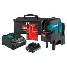 12 V max CXT Lithium-Ion Cordless Self-Leveling Cross-Line/4-Point Red Beam Laser Kit (2.0Ah)