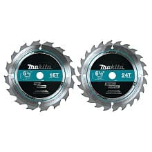 6-1/2" 2-Piece Ultra-Thin Kerf Circular Saw Blade Set