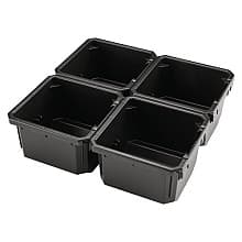 MAKTRAK Organizer Bin Set, Low‑Profile Standard (4/Pack)