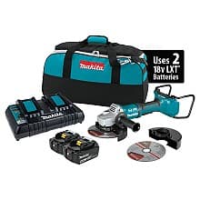 36V LXT Brushless 7" Paddle Switch Cut-Off/Angle Grinder Kit with Electric Brake (5.0Ah)