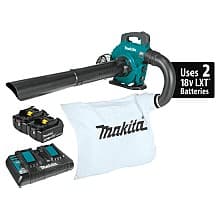 36V LXT Brushless Blower Kit with Vacuum Attachment Kit (5.0Ah)