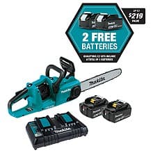 18 V X2 LXT Lithium-Ion 14" Chain Saw Kit with 4 Batteries (5 Ah)