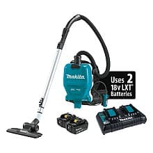 18V x 2 LXT Brushless Cordless 2 Quart HEPA Filter Backpack Dry Vacuum Kit (5.0Ah)
