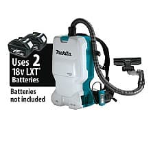 18V x 2 LXT Brushless 6 Quart HEPA Filter Backpack Dry Vacuum Tool Only