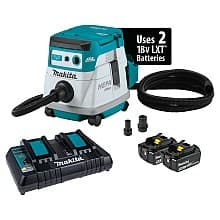 36V LXT Brushless 2.1 Gallon HEPA Filter Dry Dust Extractor Kit (5.0Ah)
